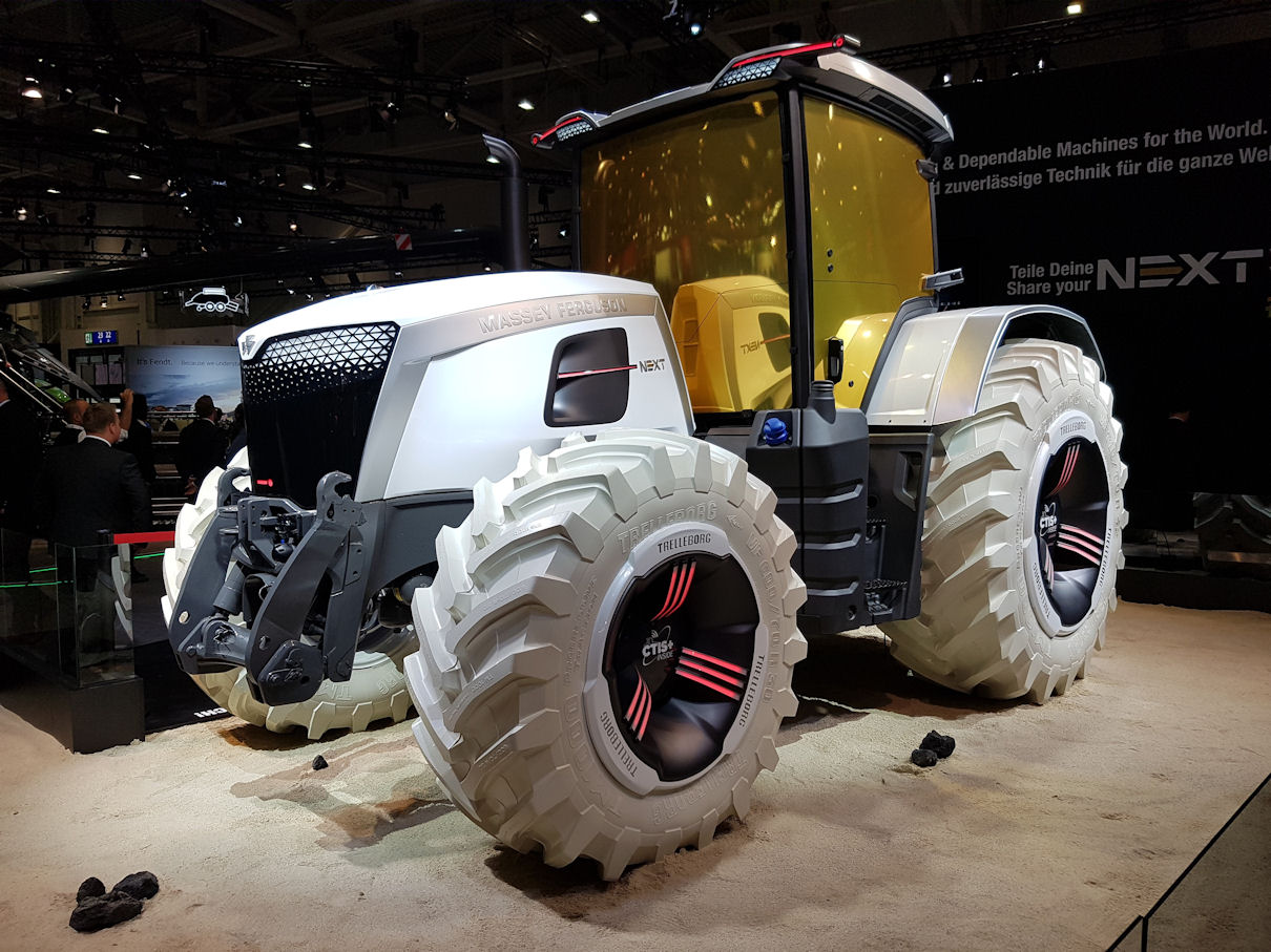 Компания Trelleborg разработала шины для концепт-трактора Massey Ferguson